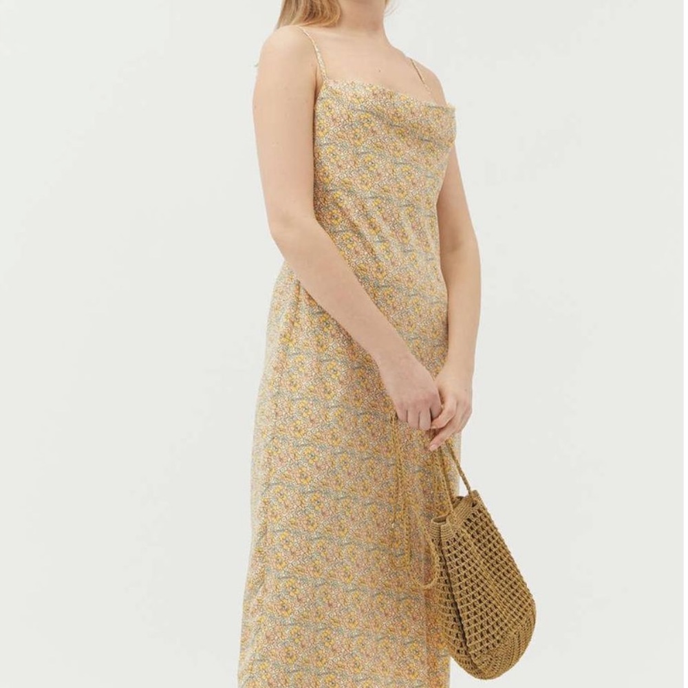 UO Trinity Cowl Neck Midi Dress